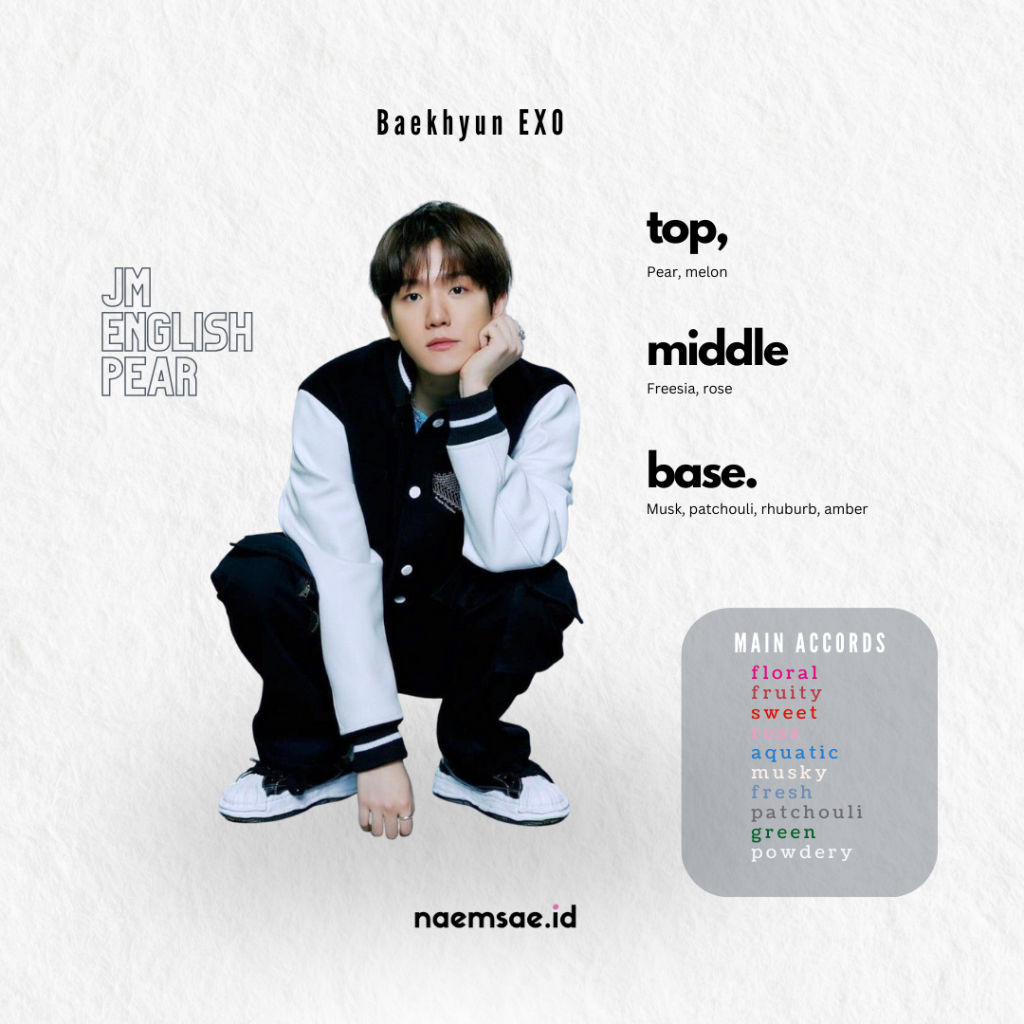 PARFUM BAEKHYUN EXO JM ENGLISH PEAR BY NAEMSAE