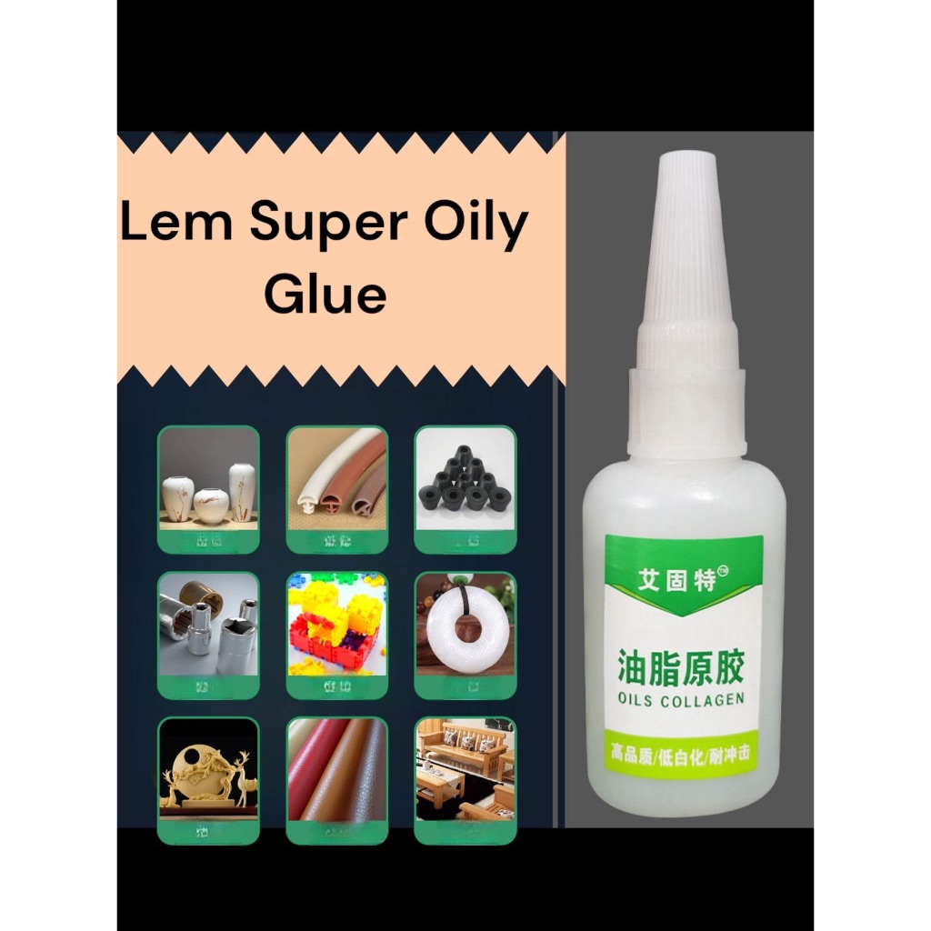 Lem Super Glue - Oily Glue Serbaguna Cairan Super Perekat Kuat