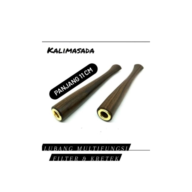 Pipa rokok kayu kalimasada paling enak once padudan roko bukan gading panjang 11 cm