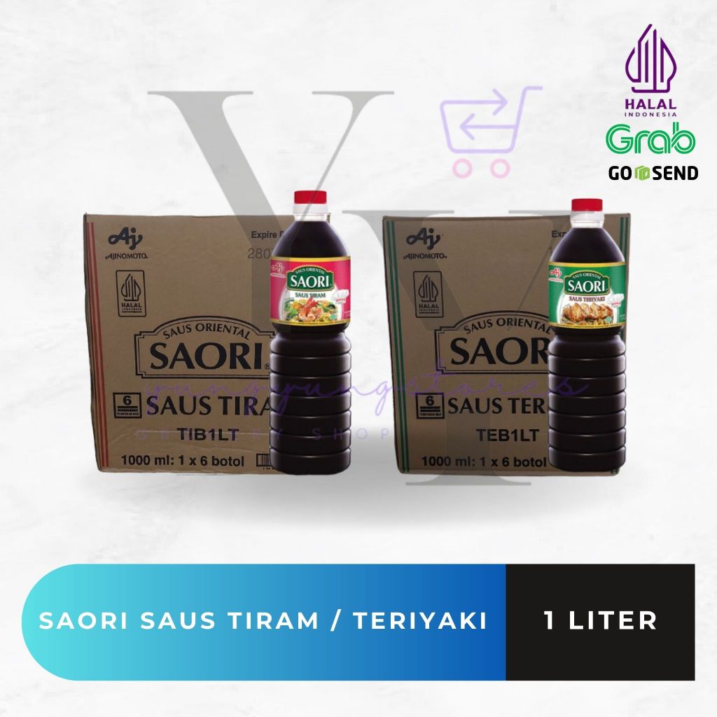 

1 Dus Isi 6 Botol Saori Saus Tiram / Teriyaki Botol 1 Liter