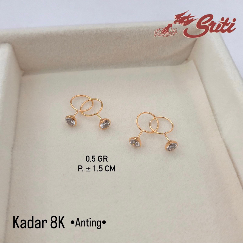 Anting Toge Mata 1 Solitaire - Toko Mas Sriti