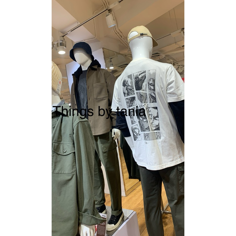 JASTIP Uniqlo x Attack in titan AOT ANIME NEW