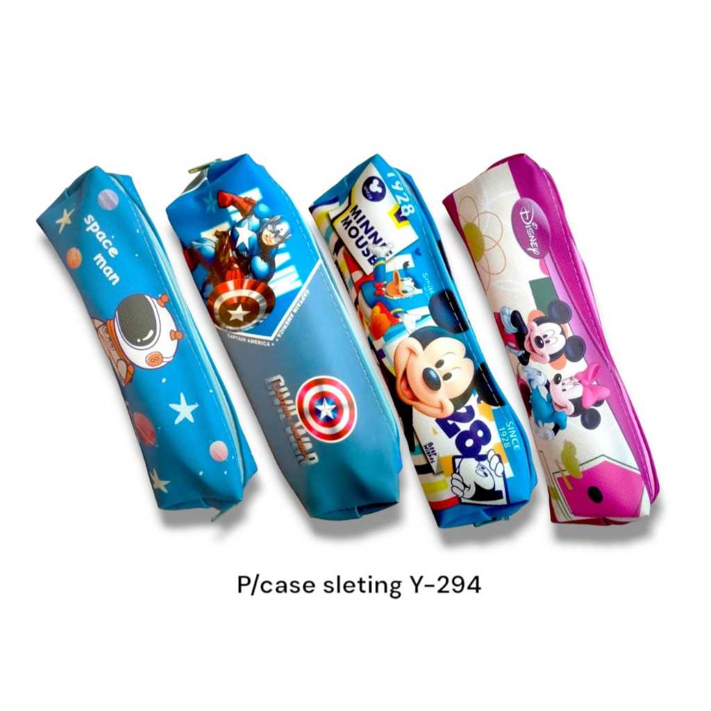 

Tempat Pensil Pen Case Sleting Gambar Karakter Lucu