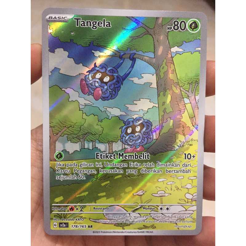 KARTU POKEMON TANGELA AR INDONESIA HOLO