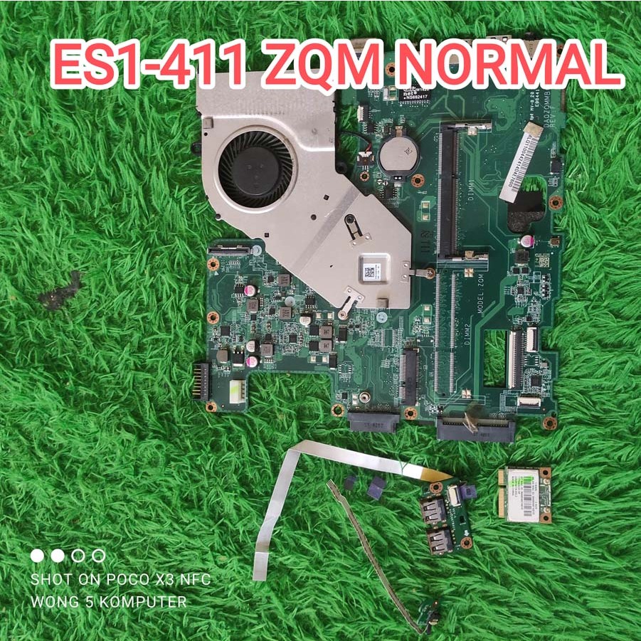Motherboard mainboard Acer ES1-411 ES1-431 ES1 411 es1 431 / kode ZQM fan usb flexible switch on off