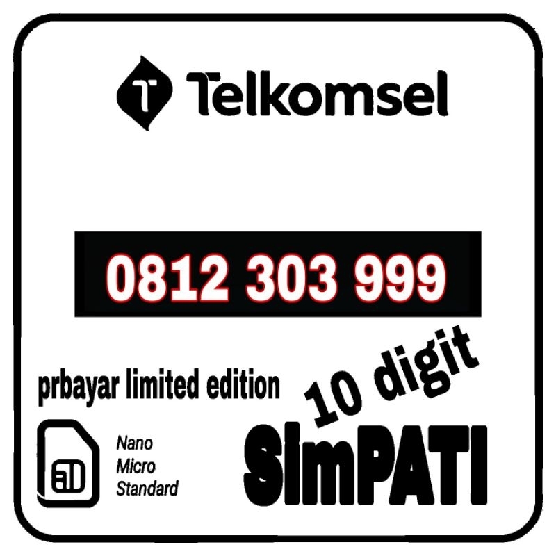 Nomor cantik Telkomsel simpati 10 digit nocan no cantik nomer kartu perdana cantik simpati 10digit 1