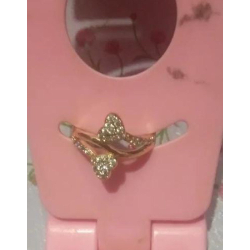cincin xuping wanita model love 2 anti karat dan anti luntur terlaris 2023