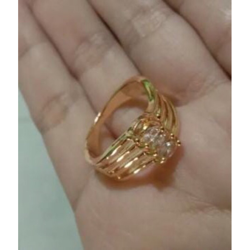 cincin xuping wanita model permata anti karat dan anti luntur terlaris 2023