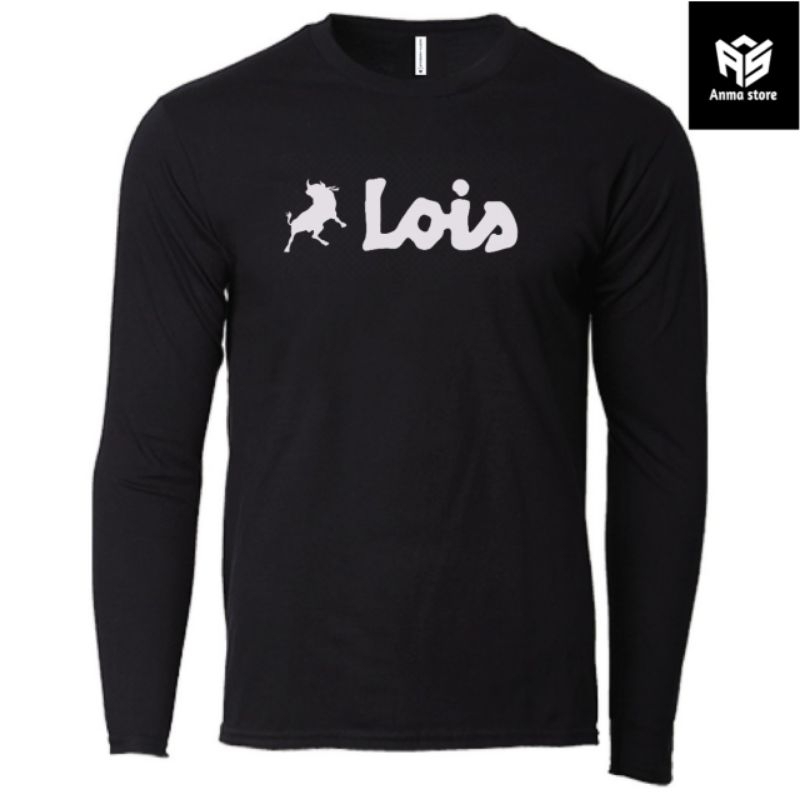 Kaos Tshirt Pria Wanita Baju Lengan Panjang Lois Emblema