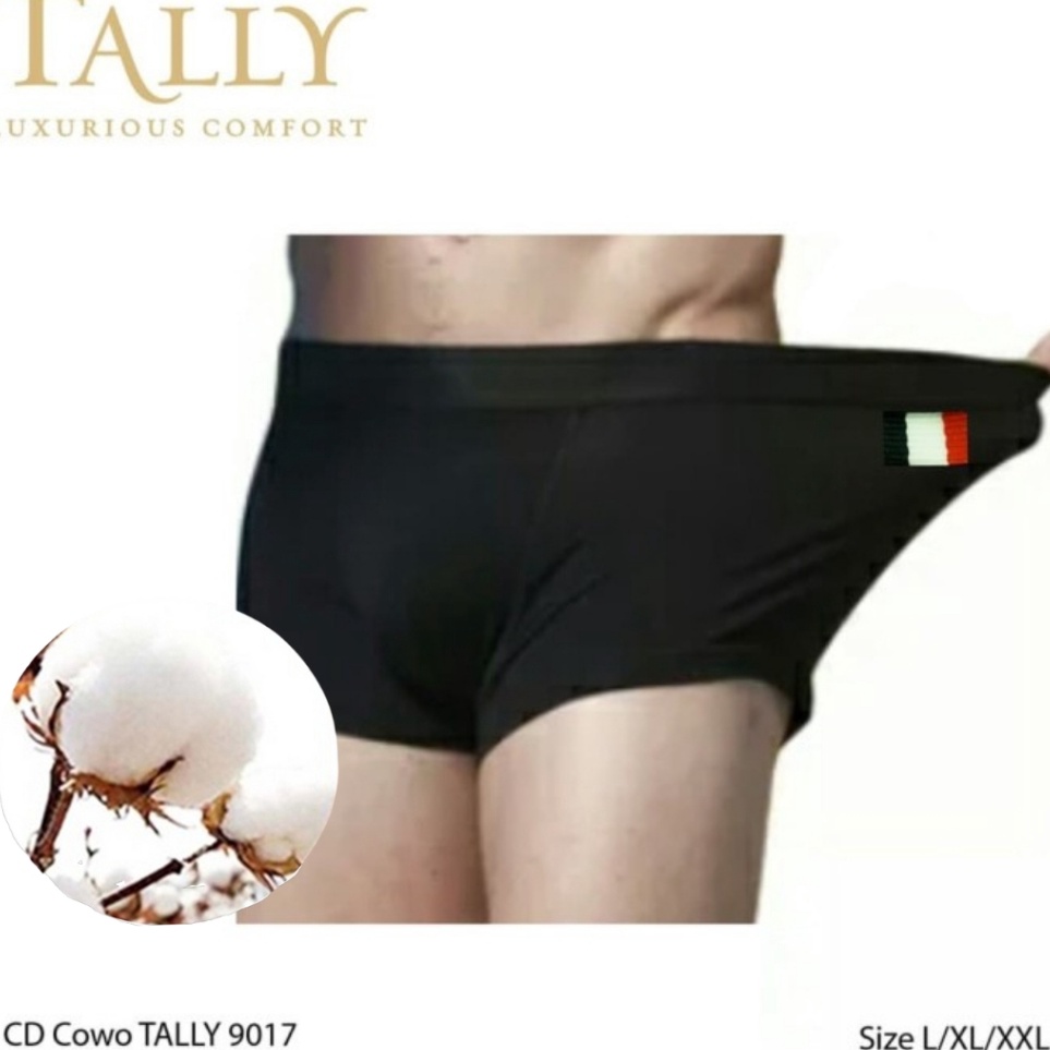 TALLY CD 9017 Celana Boxer Pria/Cowo Katun Fit to M - XXL Cd Pria Dewasa Nyaman Dipakai