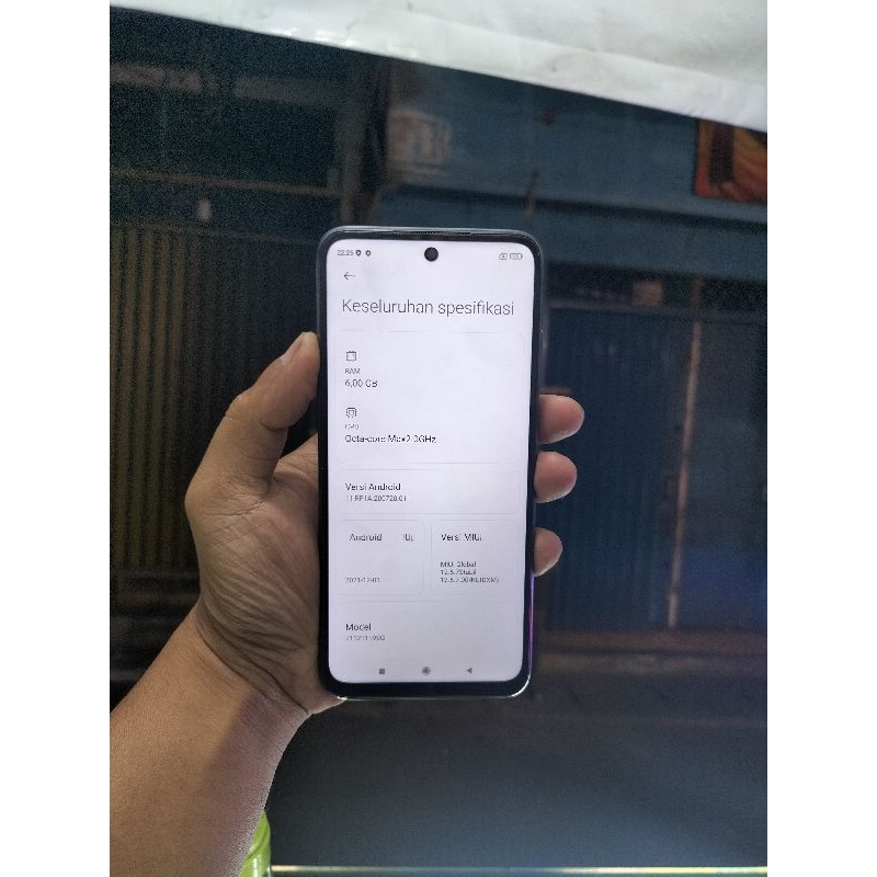 REDMI 10 ram 6/126 GB second original