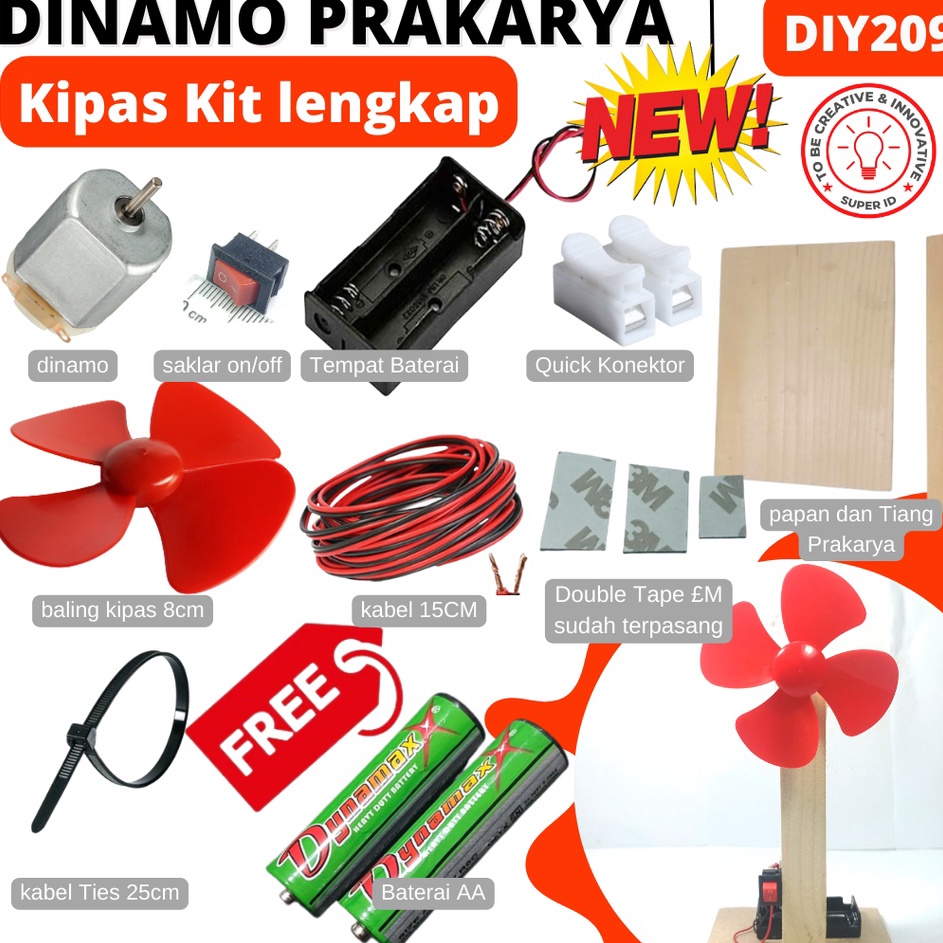 DINAMO PRAKARYA  DIY DC 3-5 VOLT / DINAMO TAMIYA / DINAMO KECIL / DINA,O DIY KERAJINAN / DINAMO PRAK