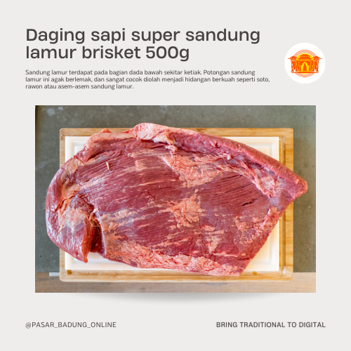 

Daging sapi sandung lamur/perut 1kg