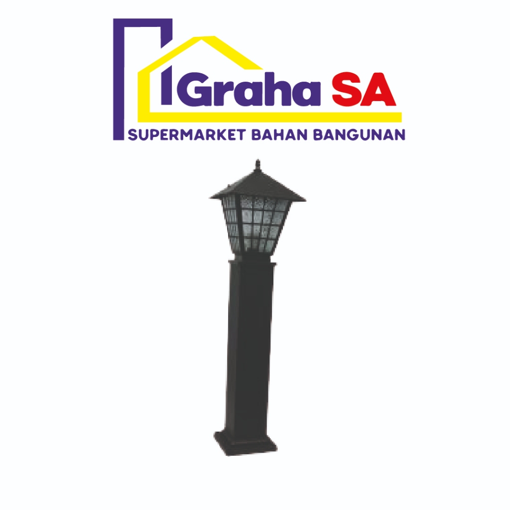 LUMINA LAMPU TAMAN 573 BK BLK