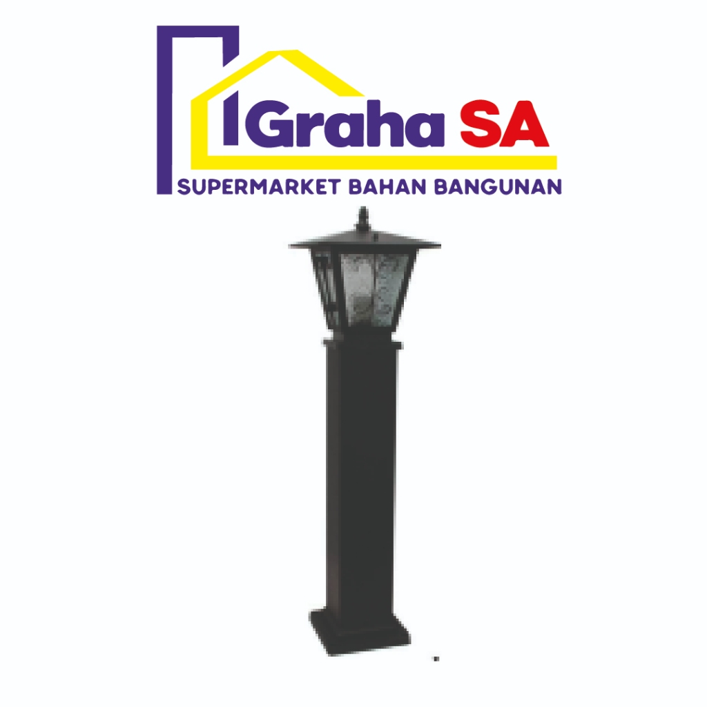 LUMINA LAMPU TAMAN 574 BK BLK