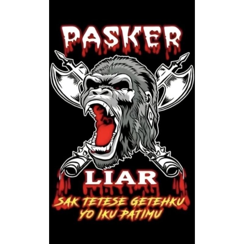 Sticker IKSPI Kera Sakti Pasker Liar 8pcs