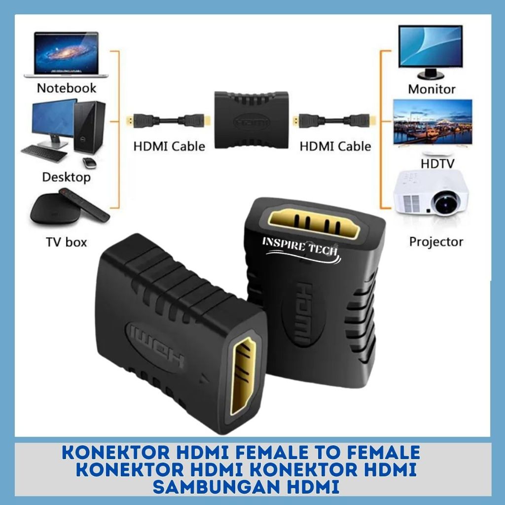 Konektor Hdmi Female To Female  Konektor HDMI Konektor Hdmi Sambungan Hdmi