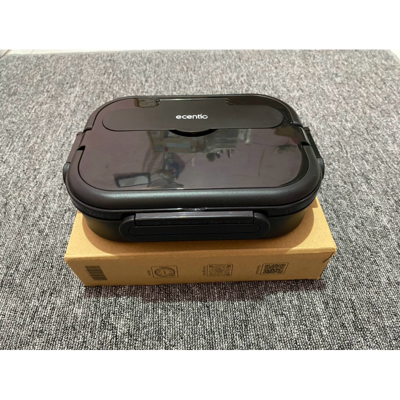 TEMPAT BEKAL MAKAN KOTAK MAKAN ECENTIO HITAM TERMURAH