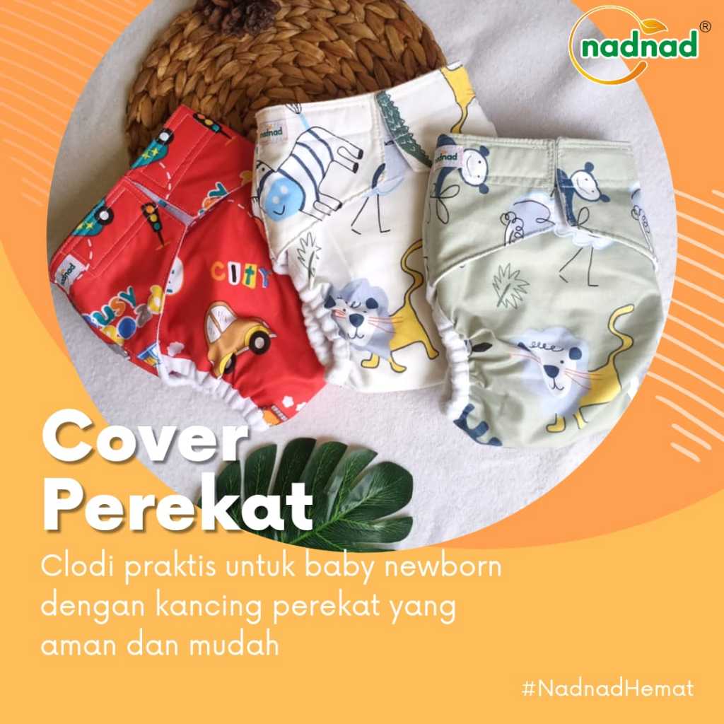 Popok Bayi Clodi Nadnad Pampers Kain Cuci Ulang Baby Cloth Diaper Motif Karakter Lucu