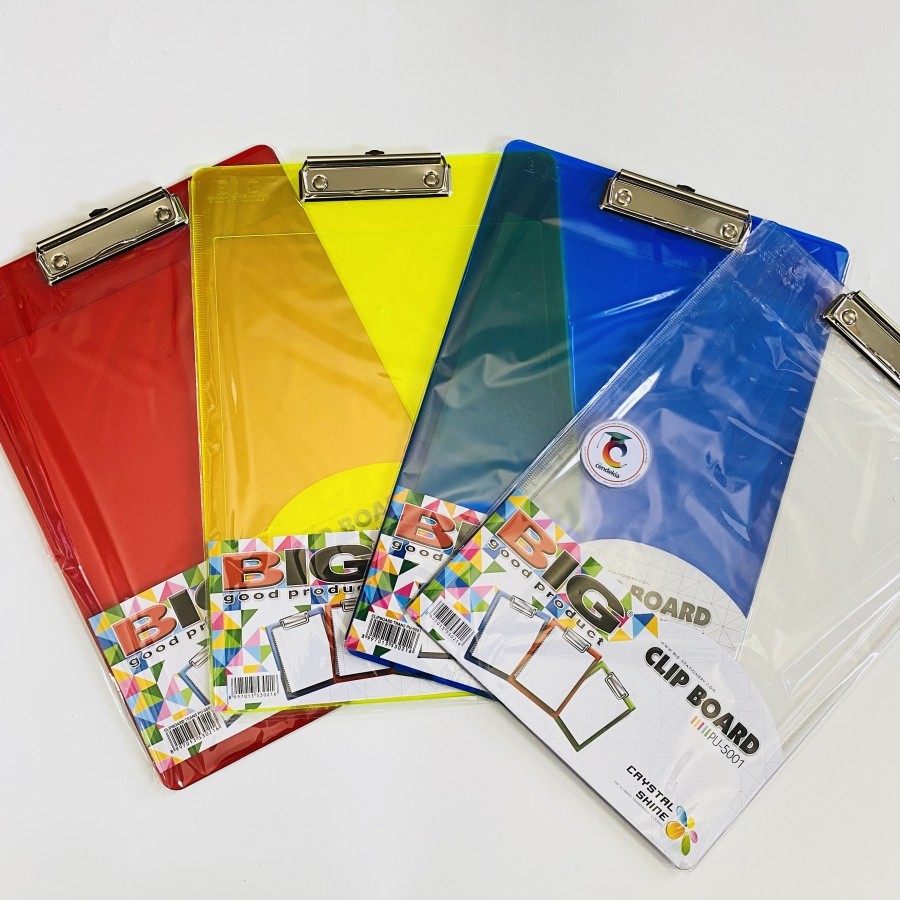 

Papan Jalan Scanner Clip Board BIG PU-5001 Transparan