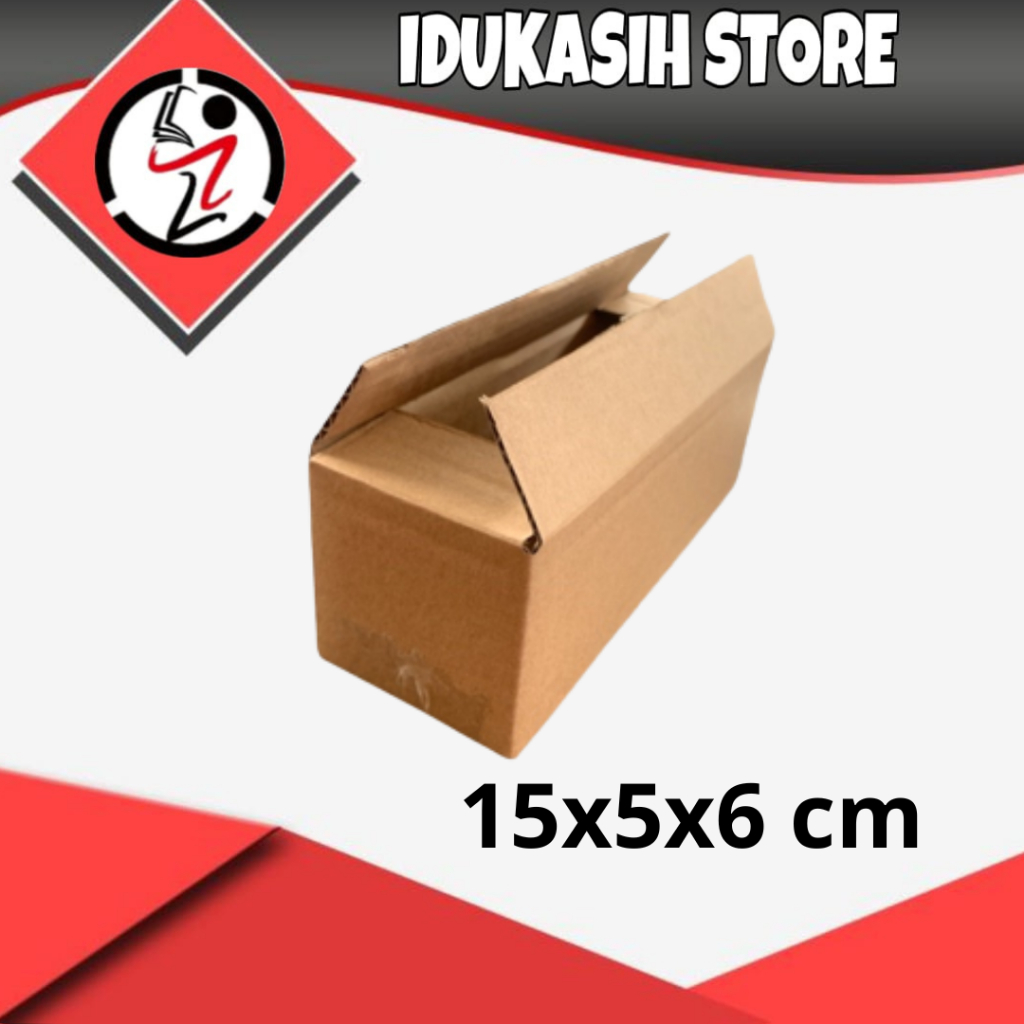 

(IDUKASIH) Kardus 15x5x6 cm | box | karton | kardus polos | custom