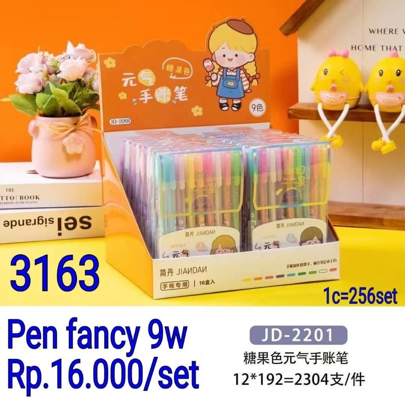 

PULPEN SET/ PEN SET 9 WARNA (9PCS)