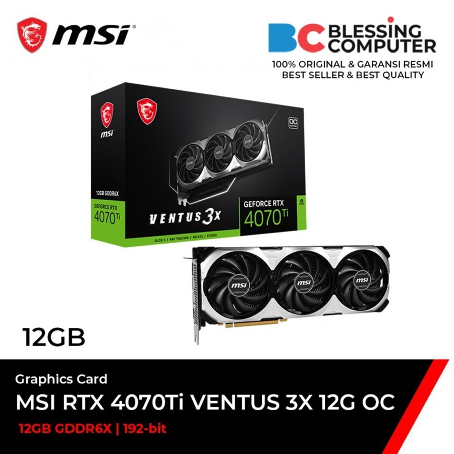 VGA MSI RTX 4070Ti VENTUS 3X 12G OC / VGA RTX4070ti