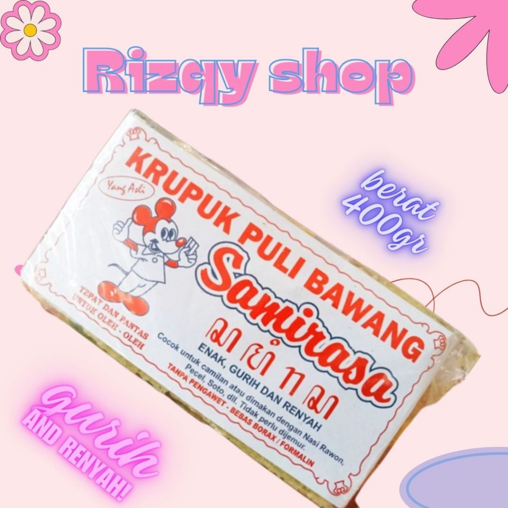 

KERUPUK PULI BAWANG SAMIRASA ASLI GURIH DAN RENYAH
