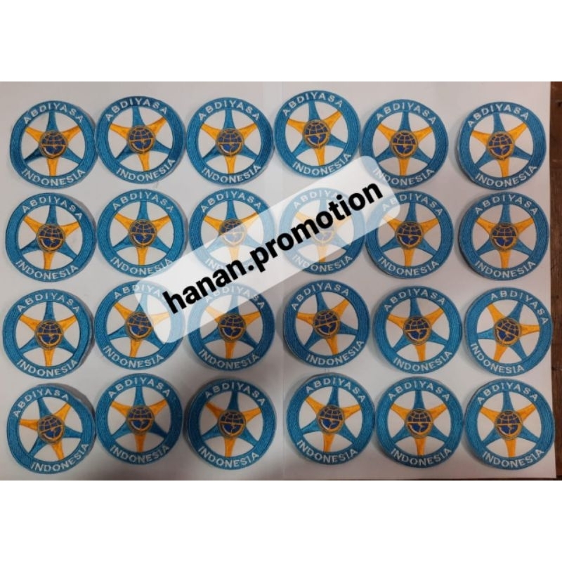 BADGE LOGO ABDIYASA / DRIVER DISHUB BORDIR KOMPUTER