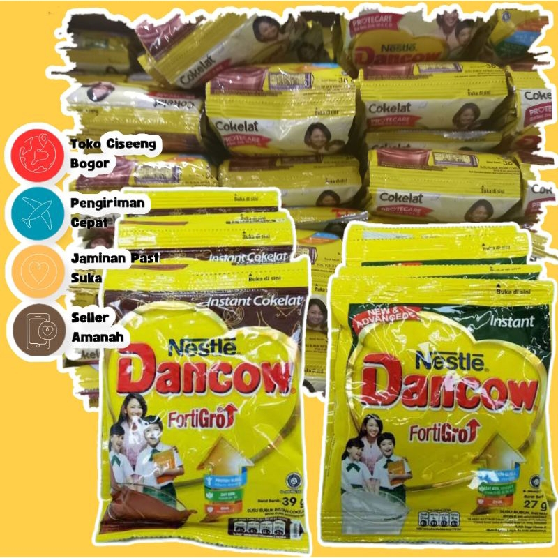 

SUSU DANCOW RENCENG FORTIGRO 10 Sachet 27gr Susu anak dencow rcg murah grosir