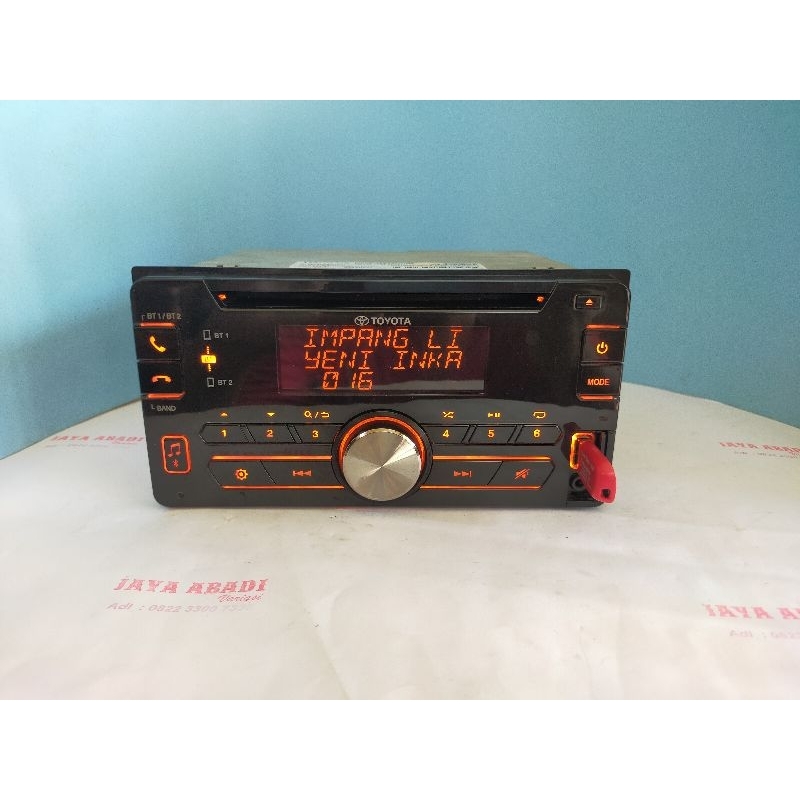 head unit standar original Toyota calya G 2016 sampai 2019
