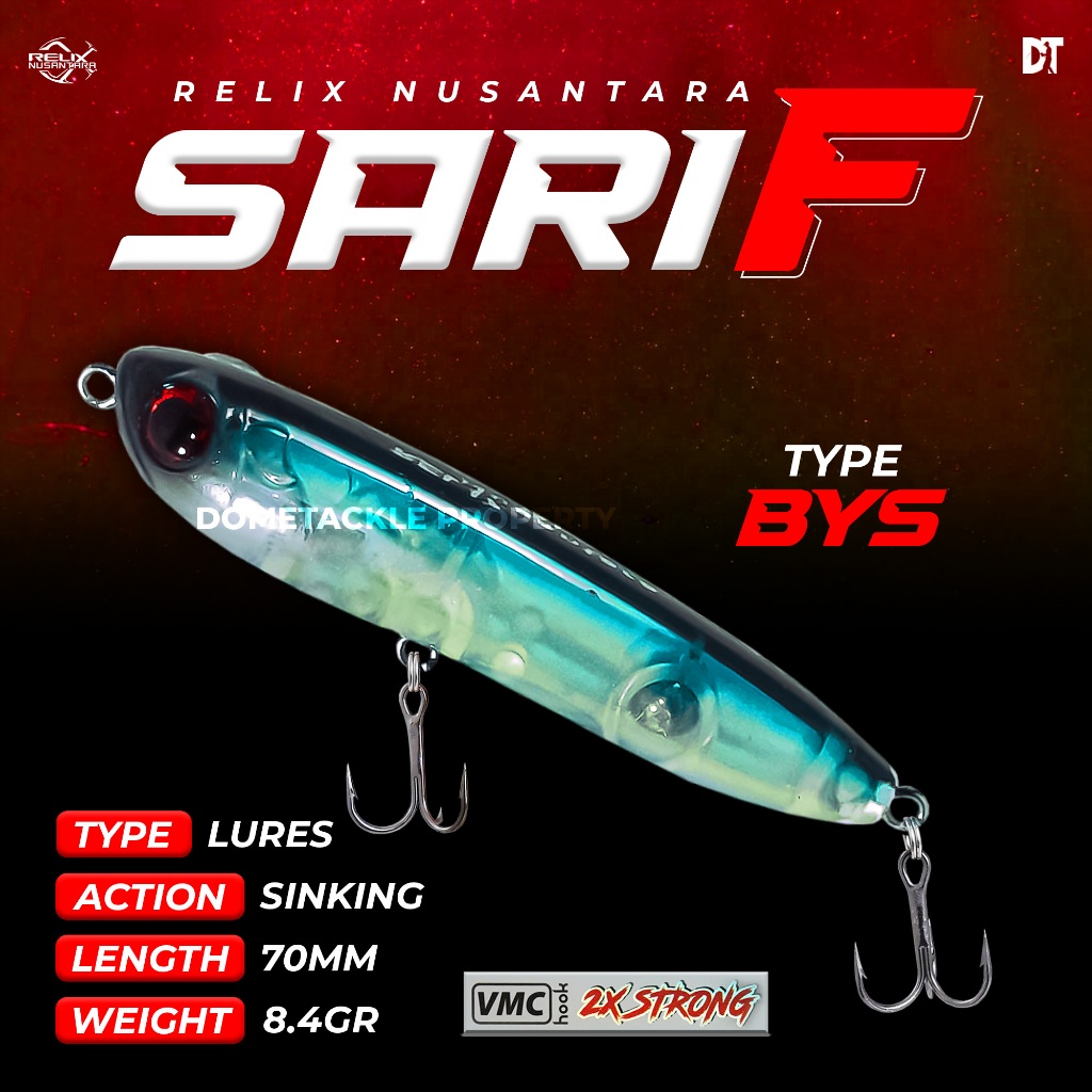 Lure Sari F Lure Relix Nusantara Minnow Pencil 70 mm Floating Umpan Pancing Ultralight Casting UL Tr