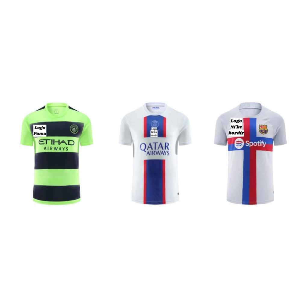 JERSEY BOLA 110RB 3PCS 2023(PSG.AW.,,CITI.3RD.,,BARCA.3RD)