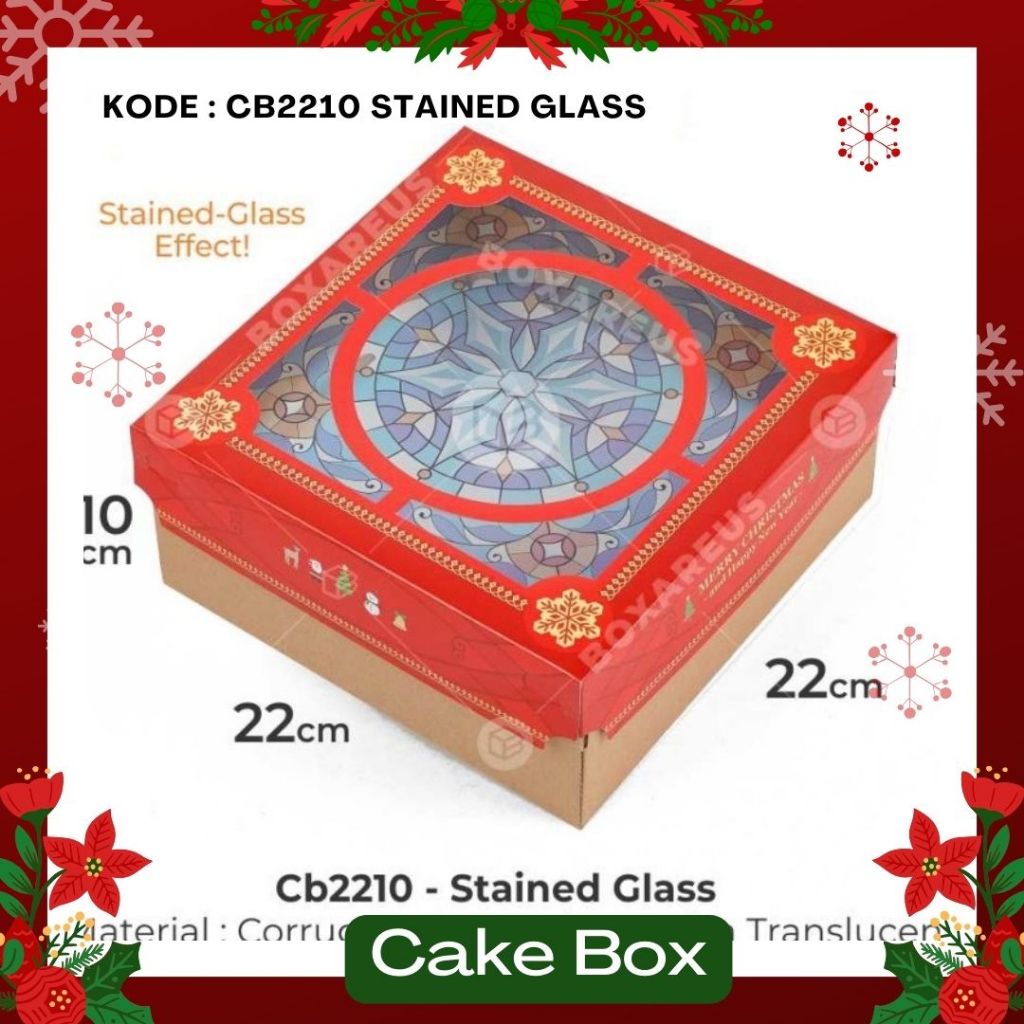 

Cake Box 22 CB2210 Natal / Dus Kue / Christmas Hampers Packaging