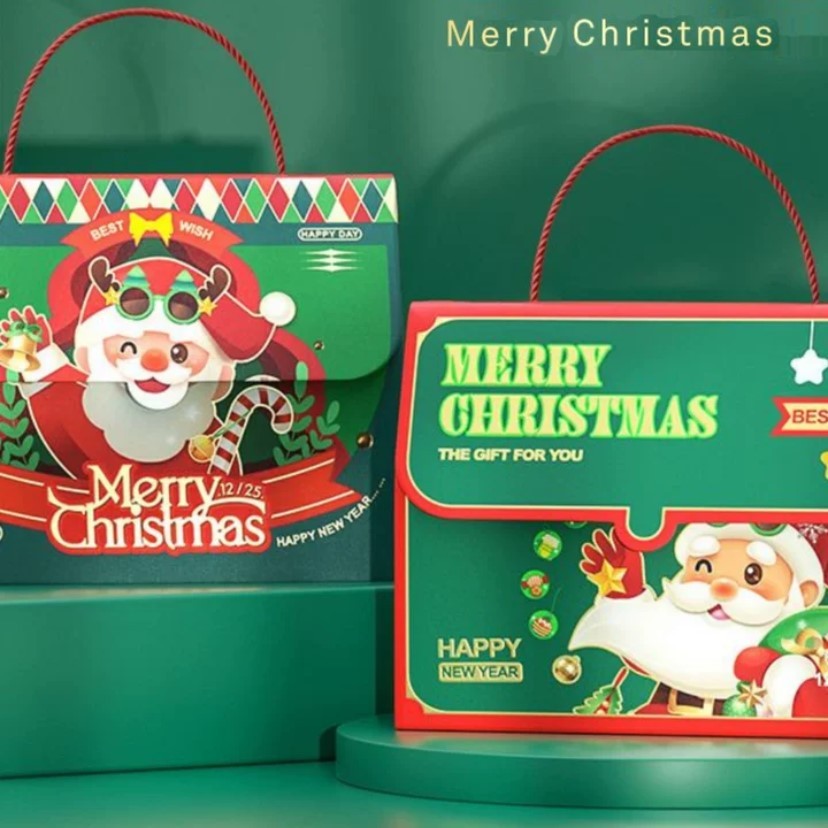 

Christmas Hampers Box / Kotak Hampers Natal Handle Tali 20x9x17cm