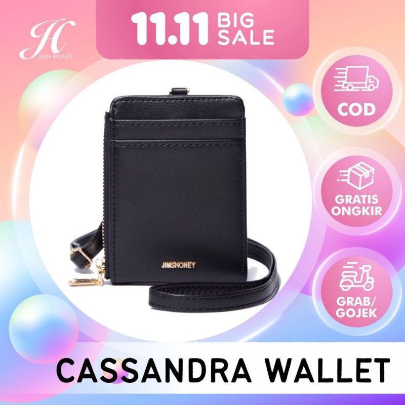 Jims Honey Dompet Landyard Wanita Cassandra Wallet Free Tali Panjang