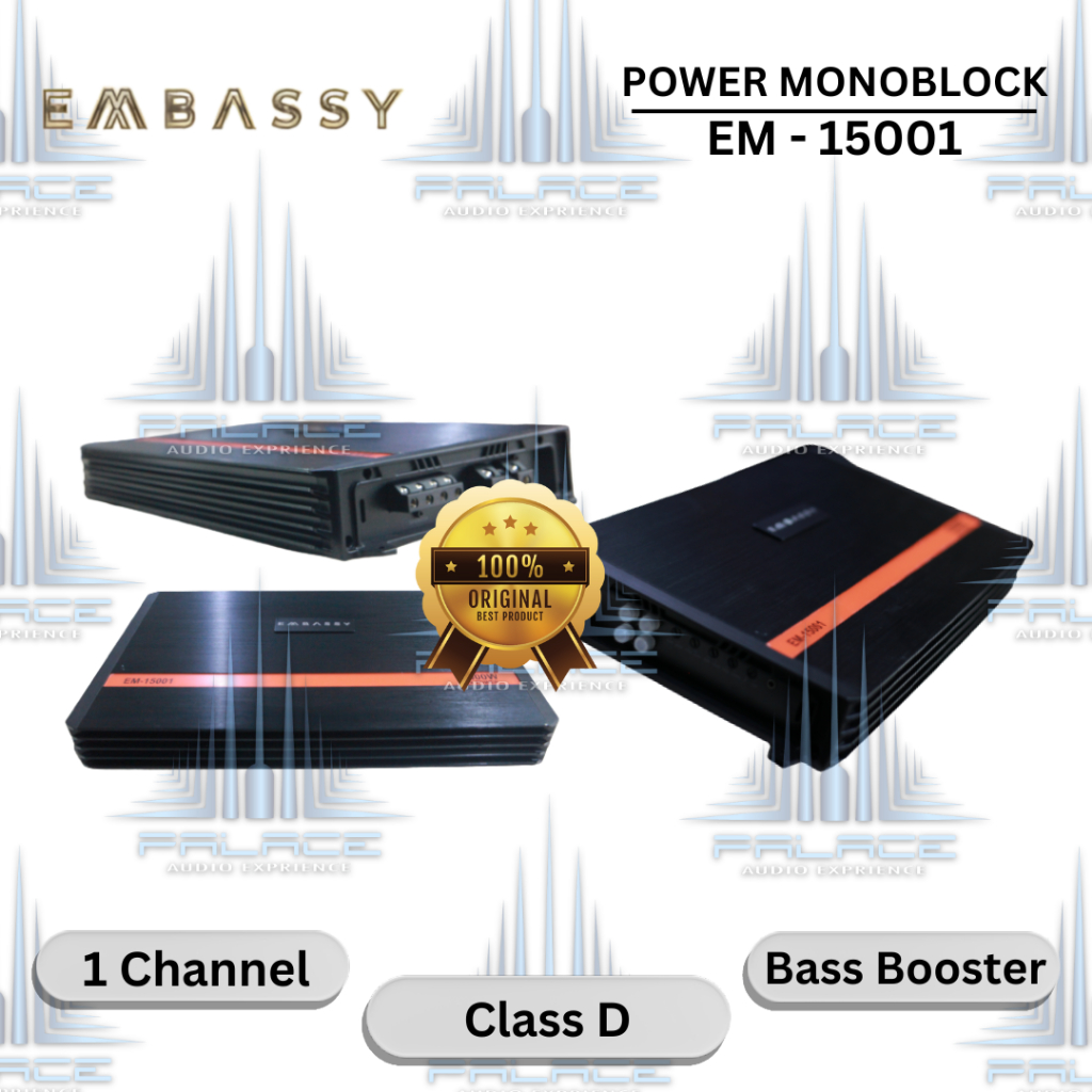Power Monoblock Channel Class D - Embassy EM 15001