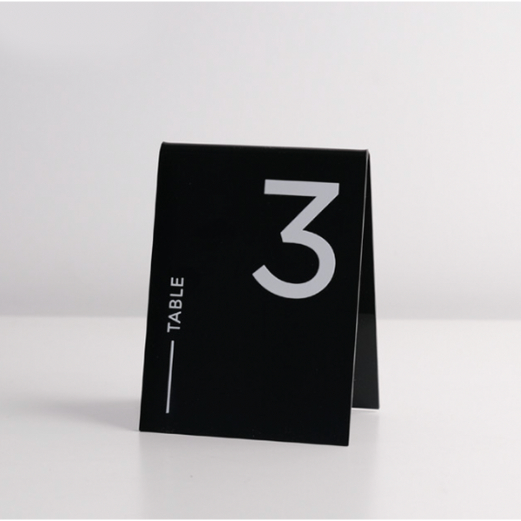 Nomor Meja Akrilik Table Number Nomer Coffee Acrylic Stand Aesthetic