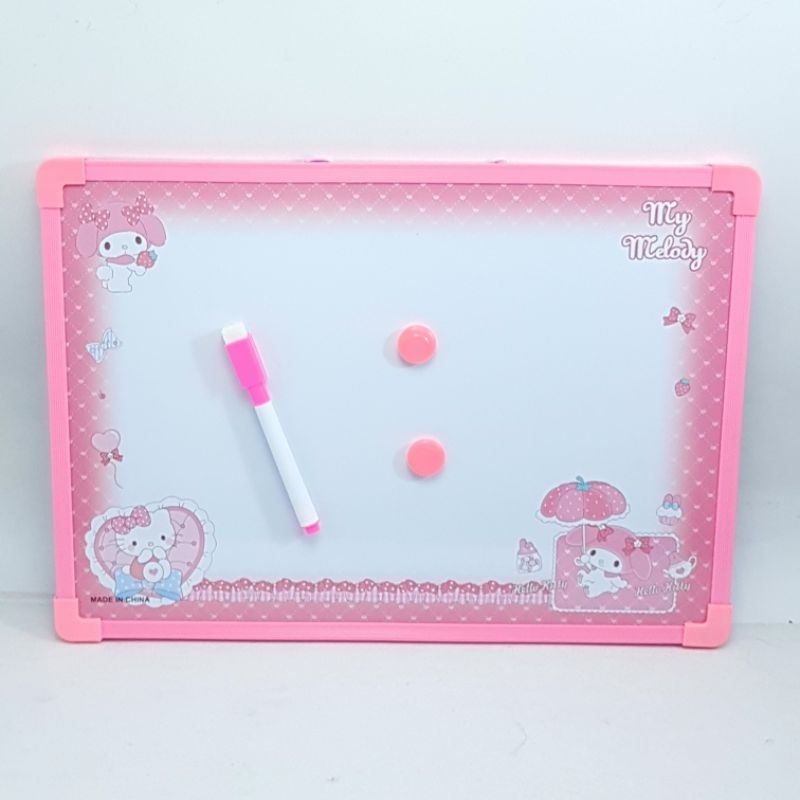 

Papan Tulis White Board Anak/Papan Tulis 1Sisi Motif My Melody 6220 Besar