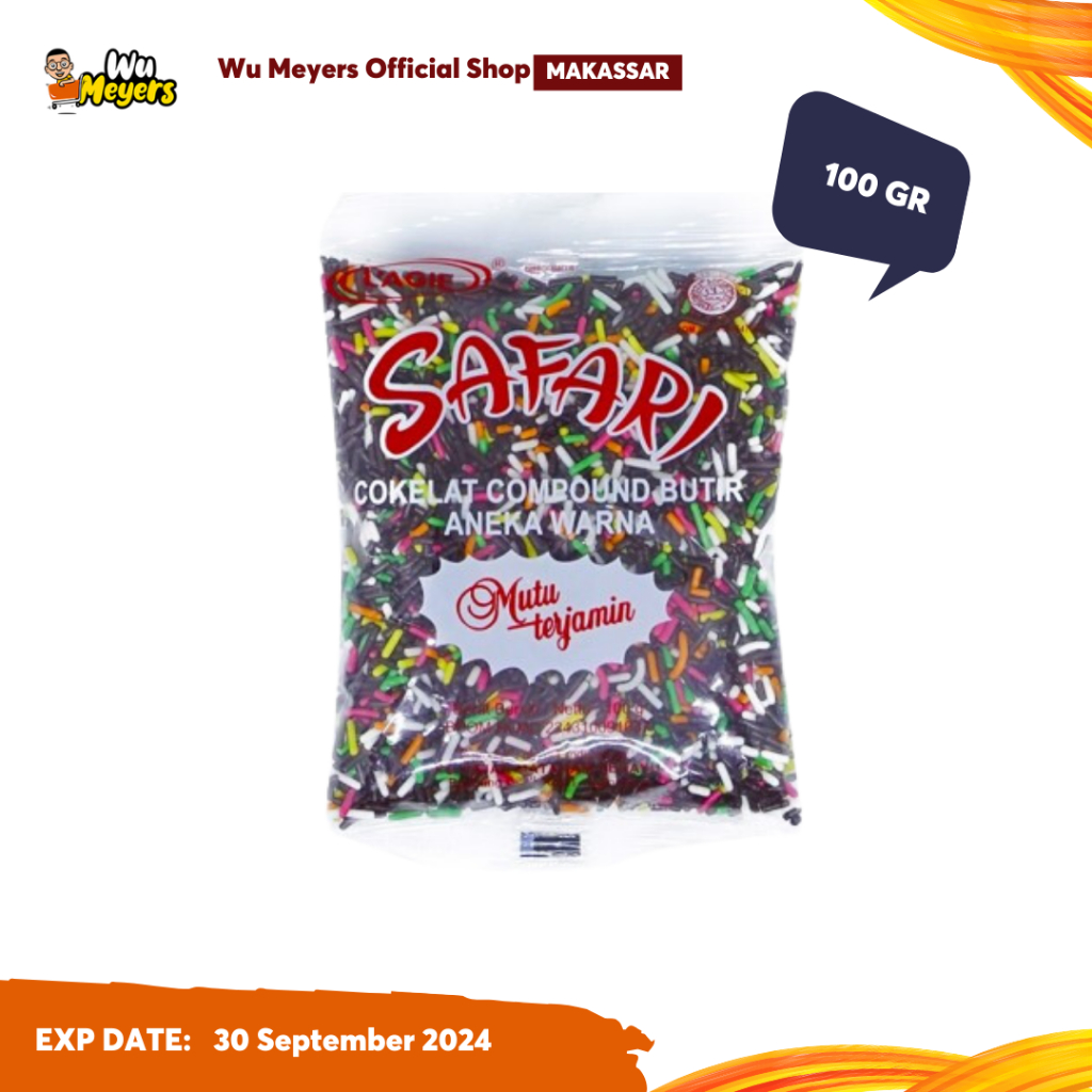 

L'Agie Meses Cokelat Safari Warna-Warni 100g (1 box 30pcs) - Wu Meyers Makassar