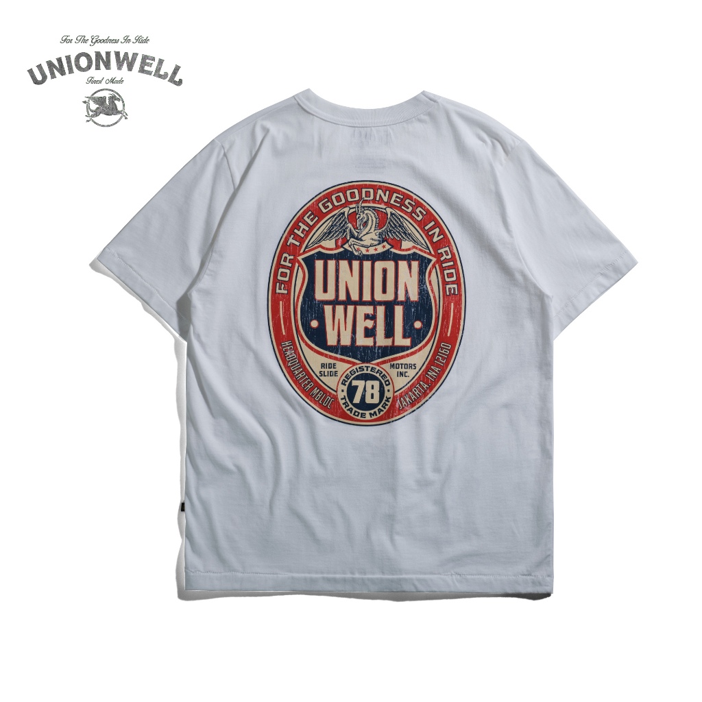 Unionwell T-shirt Original Kaos Union Shield Off White