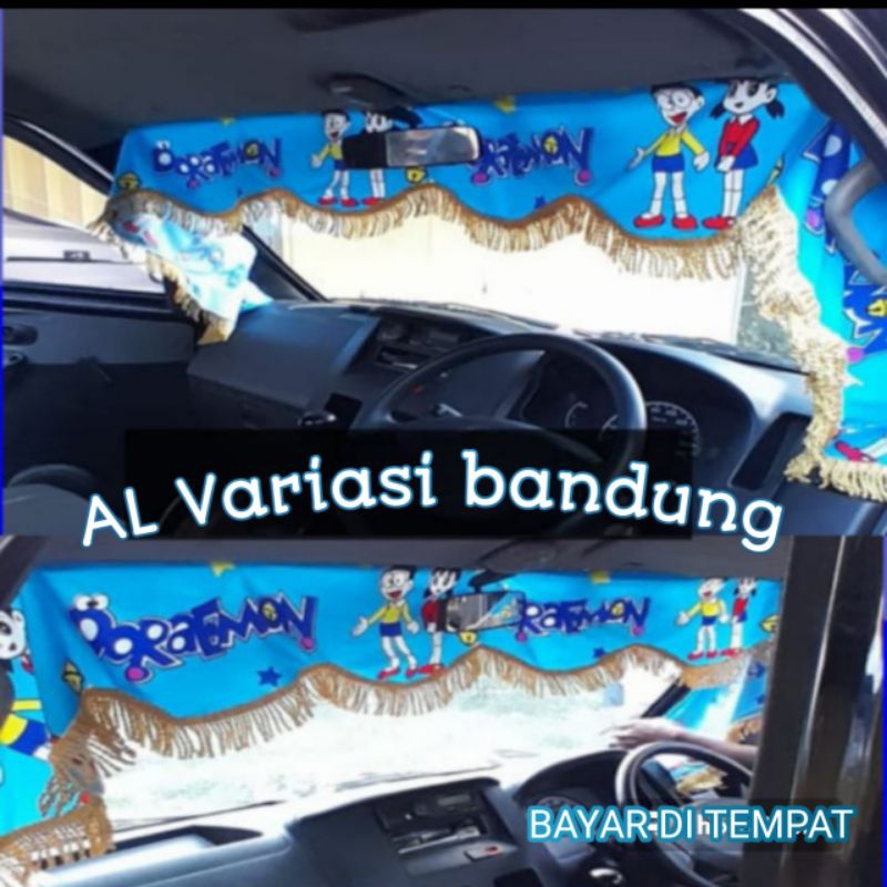 gorden list kaca mobil truk pick-up fuso Hino gorden pelindung panas