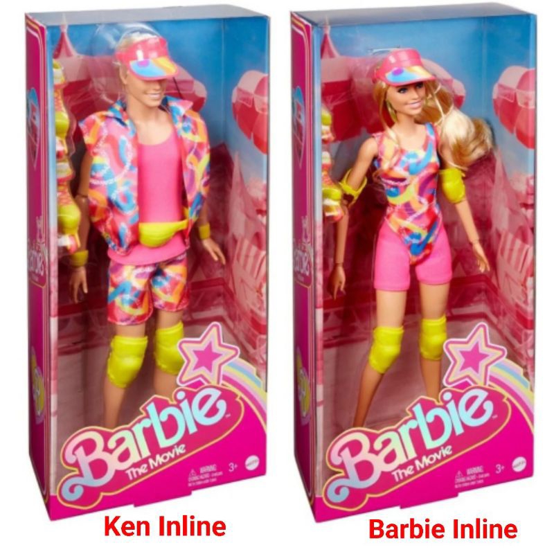 Boneka Barbie The Movie Made To Move Inline Skating Margot Robbie or Ryan Gossling Doll