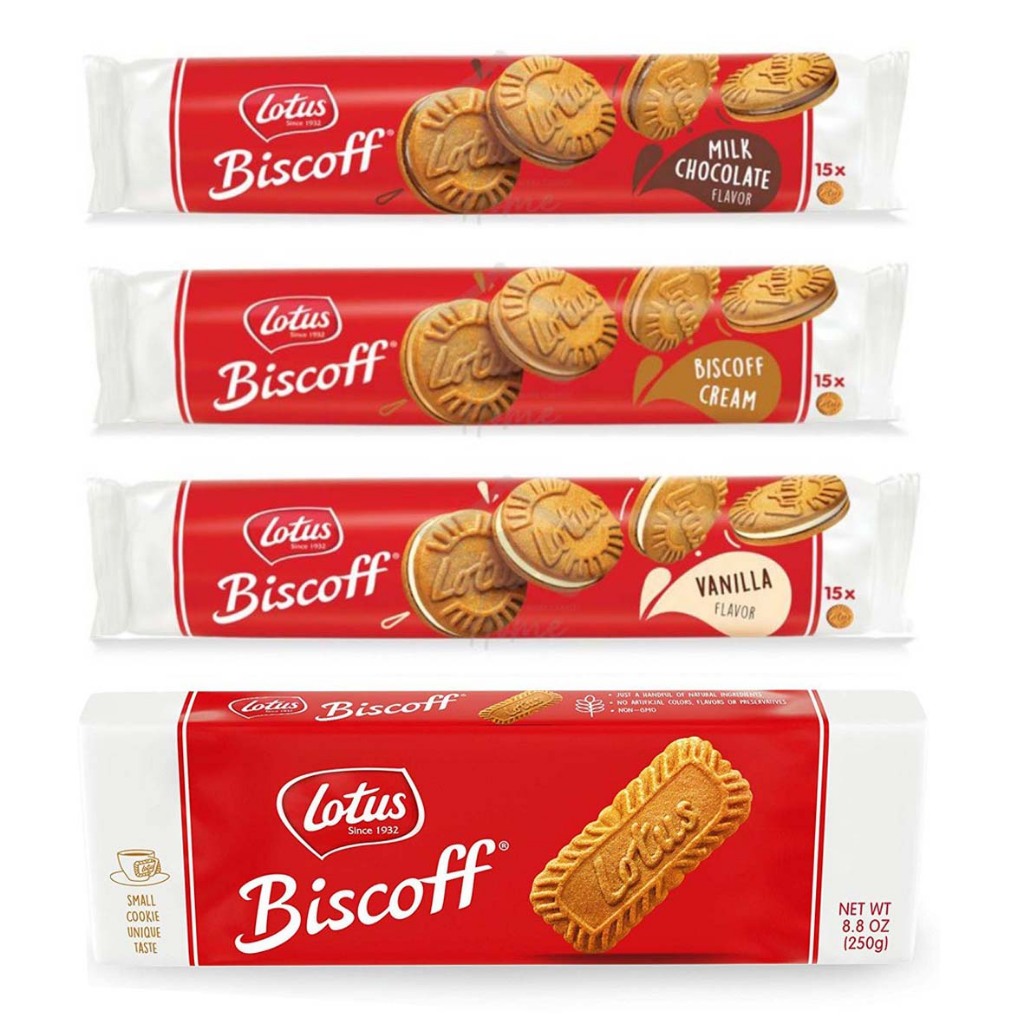 

Lotus biscoff biscuit 250g / Lotus biscoff biscuit sandwich 150g / lotus biscoff cookies / Lotus biscoff biscuit sandwich vanilla cream 150g / Lotus biscoff biscuit sandwich chocolate cream 150g