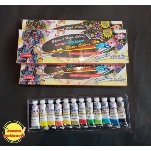 

12 w Cat air 120 polar guitar water colour 12w watercolor cadwell original asli per set