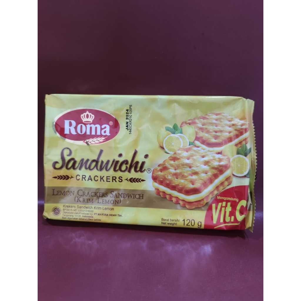 

Roma Sandwichi Lemon 120G - Biskuit Sandwichi Roma