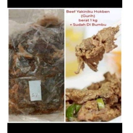 

Beef yakiniku asli hokben 1kg