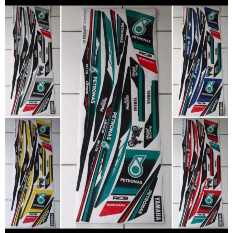 stripping lis sticker variasi Yamaha Jupiter Z1 motif petronas grafis