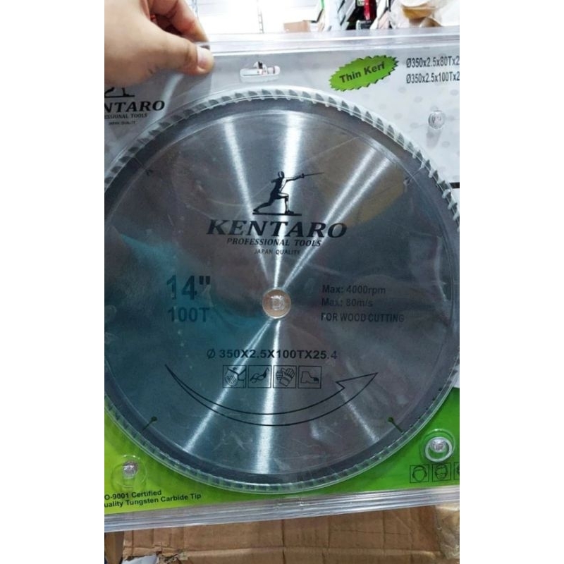 Mata Circular Saw 14Inch Circular Saw Blade TCT 14" 100T KENTARO Mata Gergaji TCT 350mm
