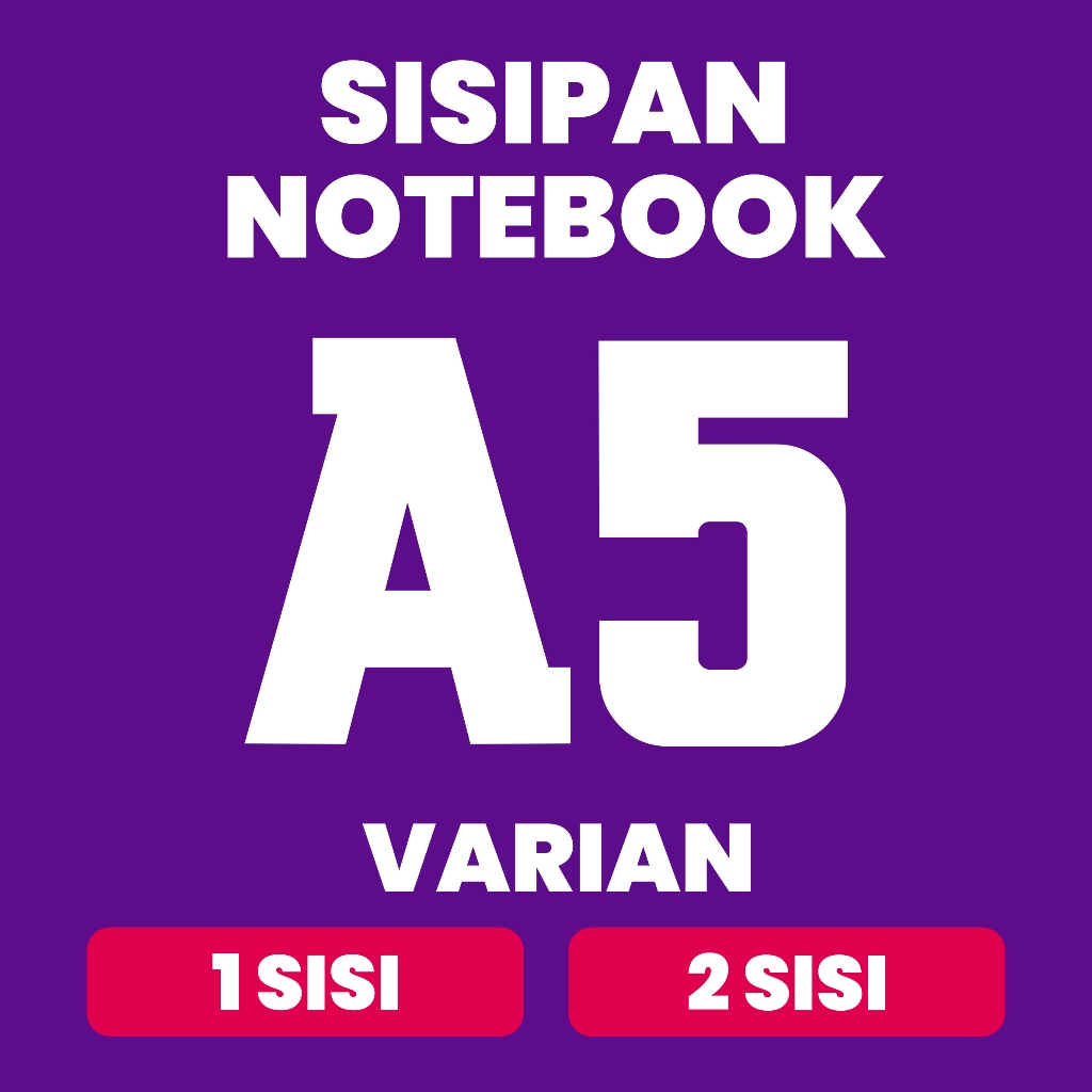 

Sisipan Notebook A5